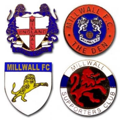 Millwall Badges Millwall-South London Pin Badges Millwall Lions Badges