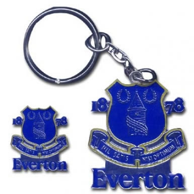 Everton Keyring & Badge Set Everton Pin Badge