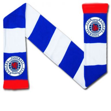 Rangers Crest Bar Scarf Glasgow Rangers Football Scarf