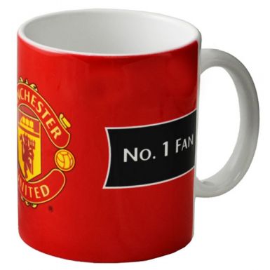 Man Utd No.1 Fan Mug Manchester United Red Devils Mug Man Utd Coffee Mug