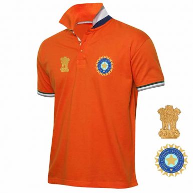 Official BCCI India Cricket Crest Polo Shirt