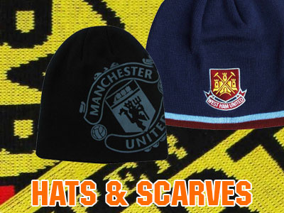 2016 Football Hats and Scarves collage image